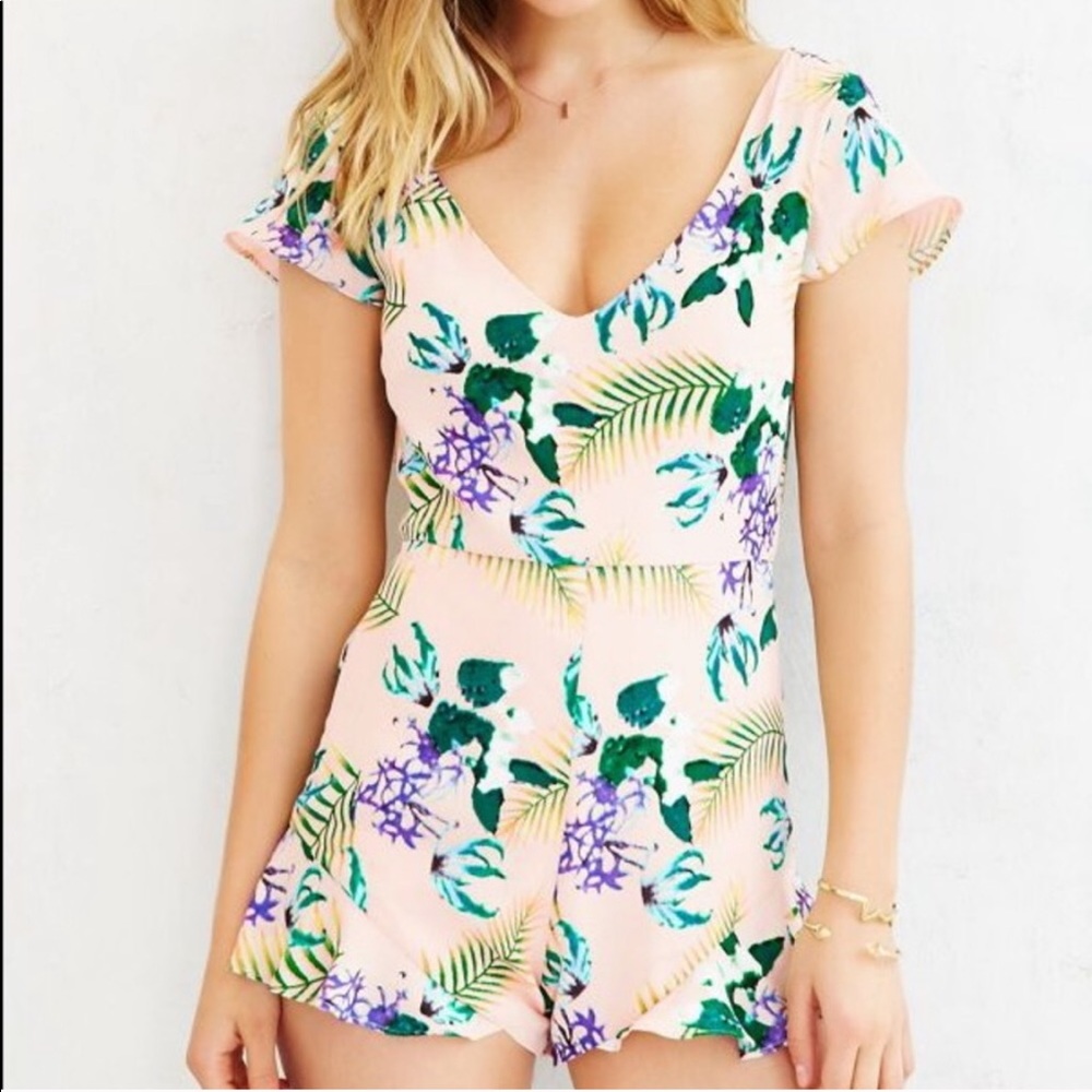 For Love and Lemons print romper size Medium